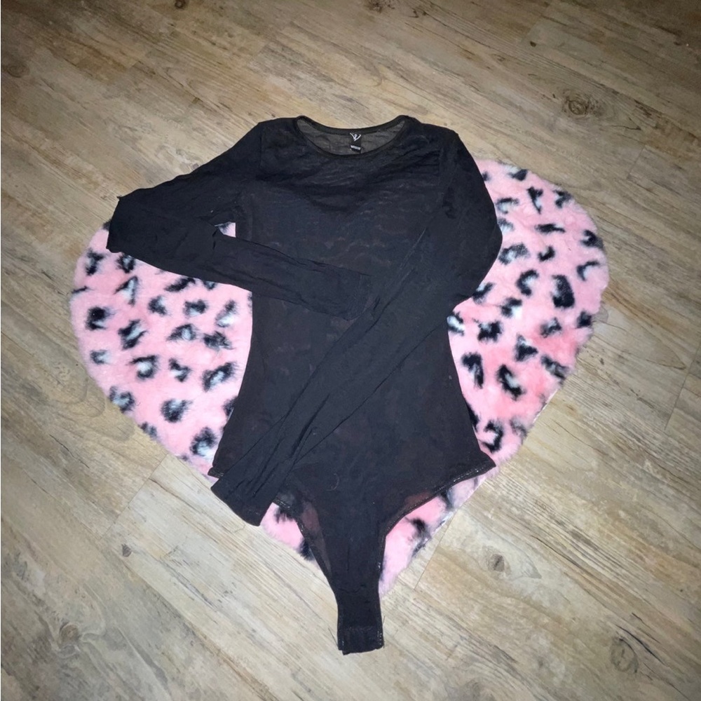 black mesh bodysuit